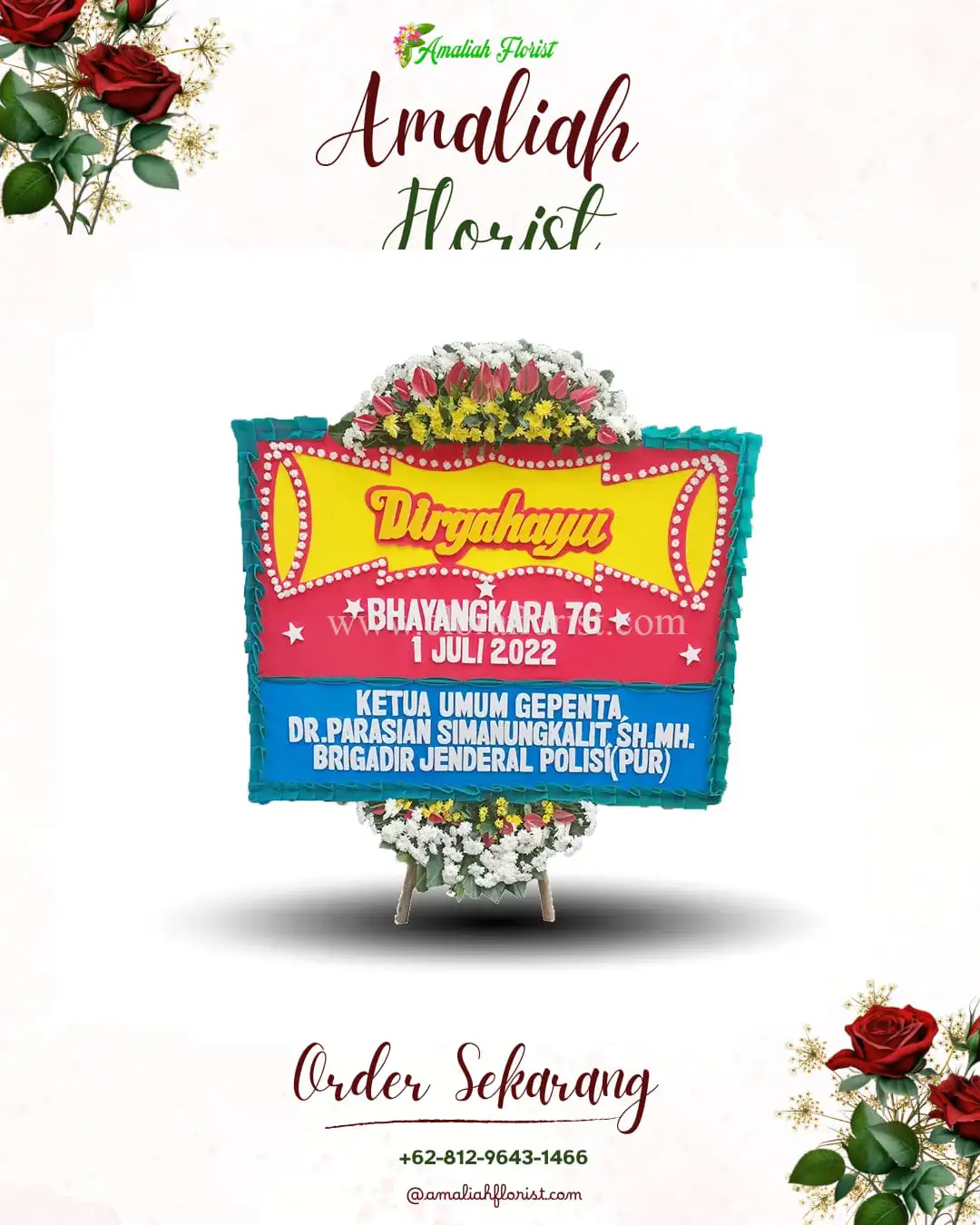 Papan Bunga HUT Ulang Tahun Kalikatir